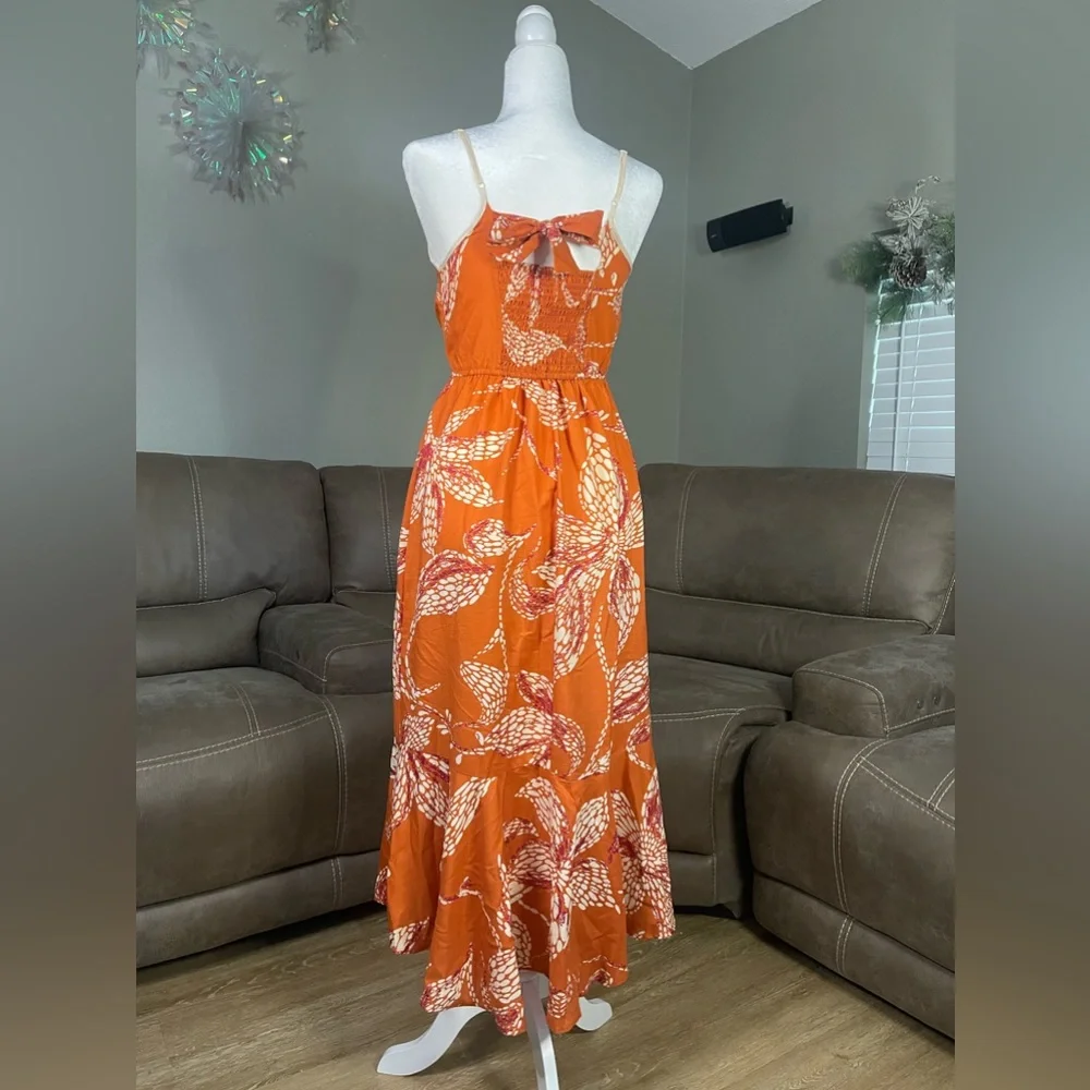 NWT Band of the Free Floral Wrap Dress Sz S Summer Boho Wedding Beach Party Date - Picture 10 of 14